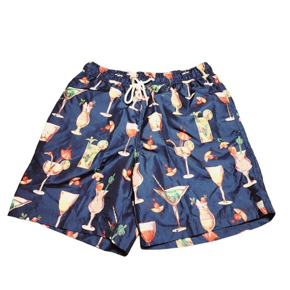 U.S. Surf Club Drinks Swimming Trunks - Medium - NWOT - Martini - Picture 2 of 6